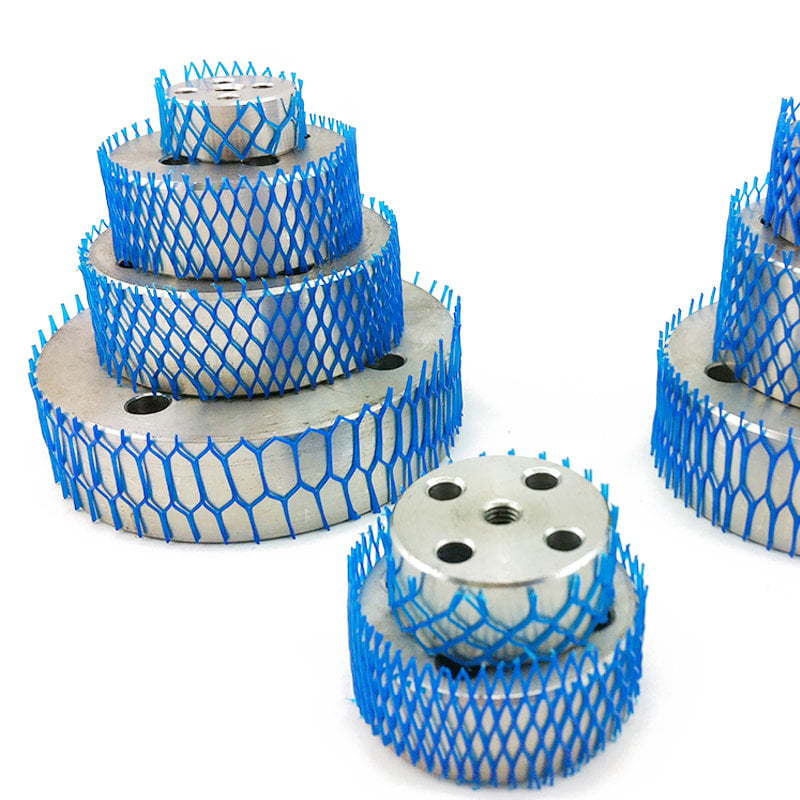 Blue Rigid Plastic Mesh Sleeves Net for Auto Crankshafts - Hardware Packing Protection Net Rolls