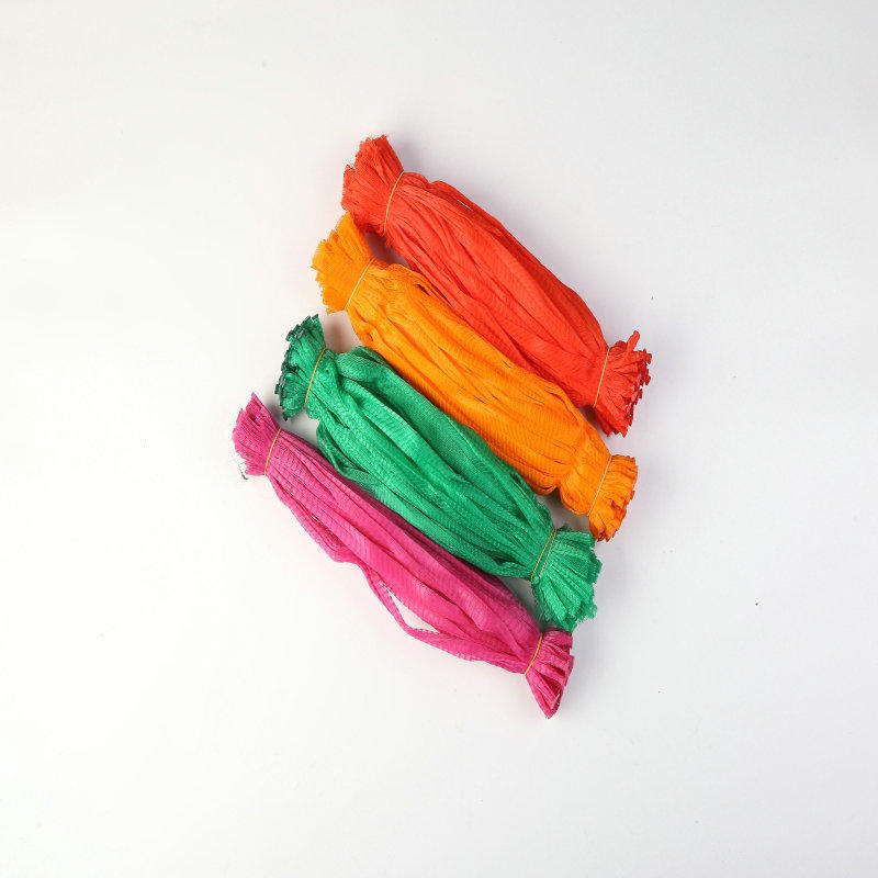 Colorful PE Plastic Small Mesh Netting Bag for Fruit Packaging