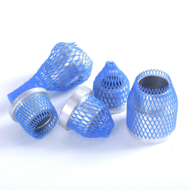 Pipe Metal Parts Protection Durable Blue PE Plastic Mesh Sleeve Mesh