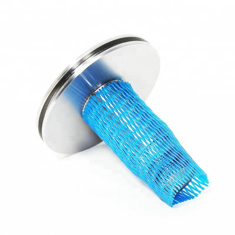 Blue Rigid Plastic Mesh Sleeves Net for Auto Crankshafts - Hardware Packing Protection Net Rolls