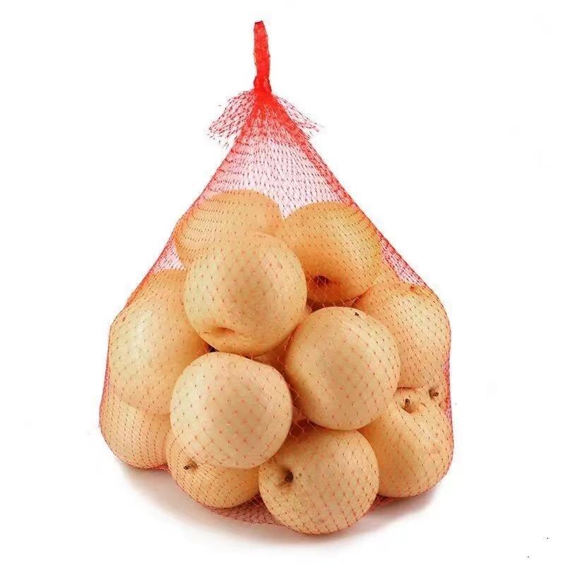 Plastic food fresh vegetable packaging mesh bag raschel net potato bag